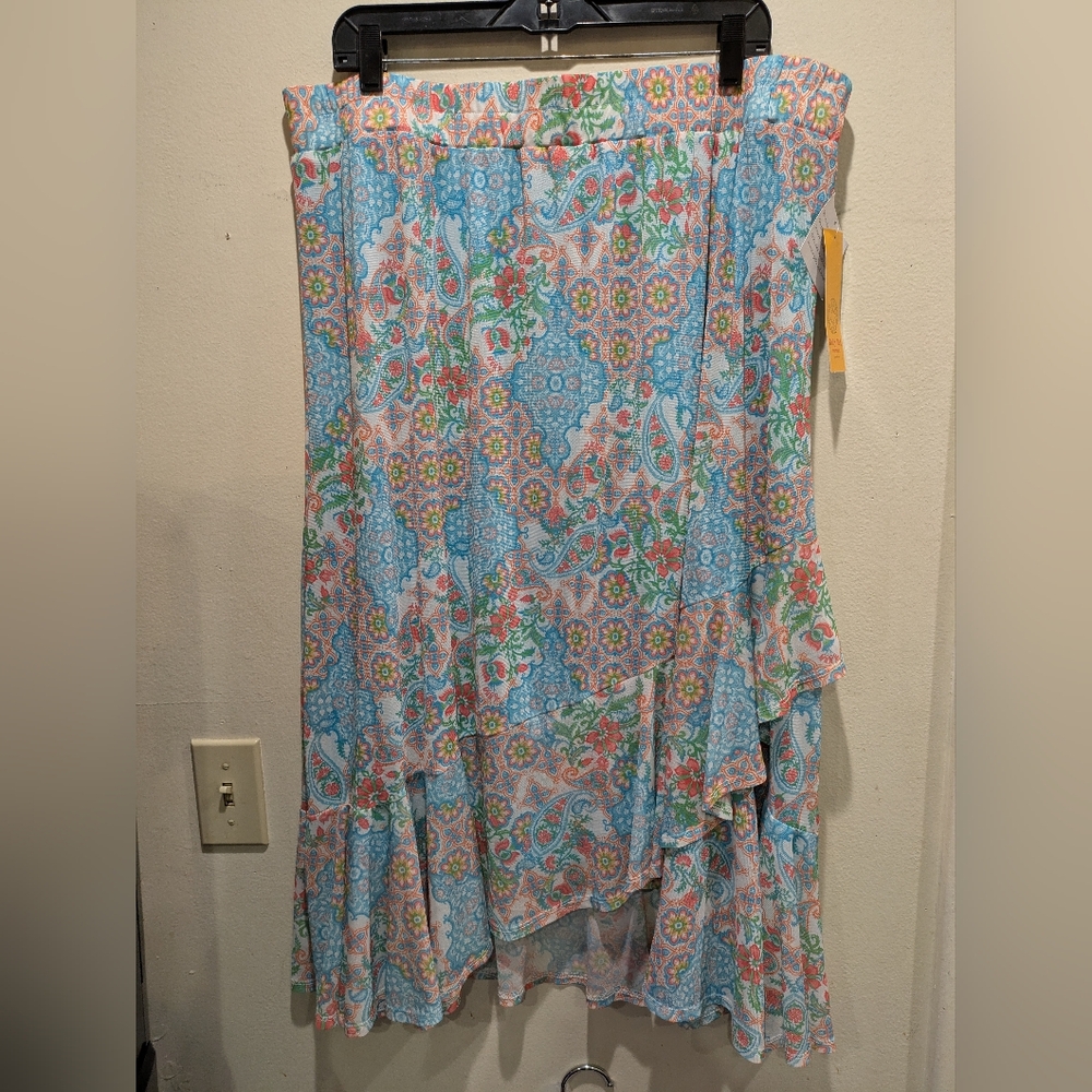 Ruby Rd Floral Patterned Women's Skirt Size 2x